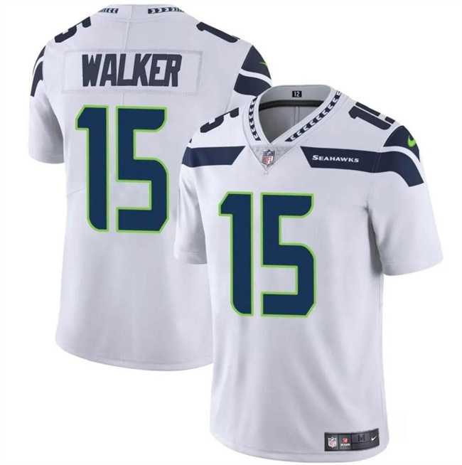 Men & Women & Youth Seattle Seahawks #15 P.J. Walker White Vapor Limited Football Stitched Jersey->tennessee titans->NFL Jersey